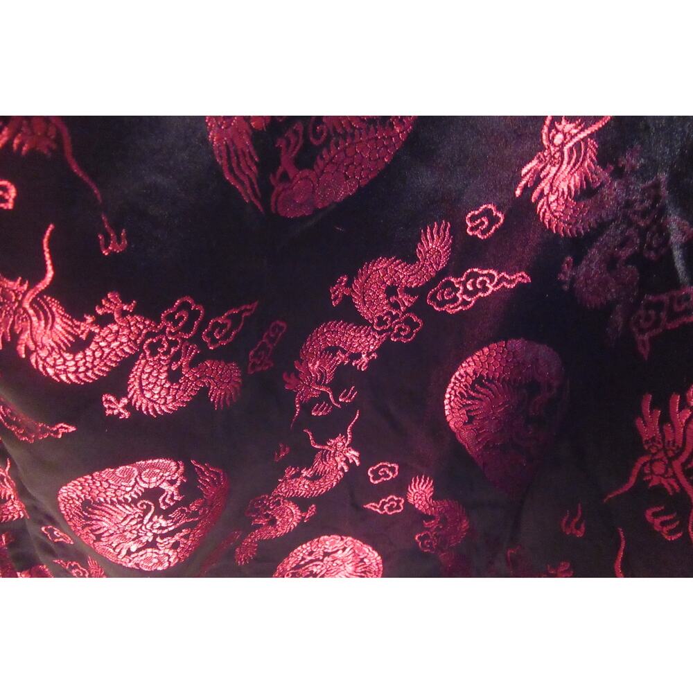 Oriental Shanghai China Kimono Stunning Red/ Black Dragon Motif XXL - Picture 5 of 7